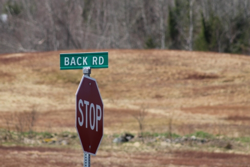 Back Rd. Sign